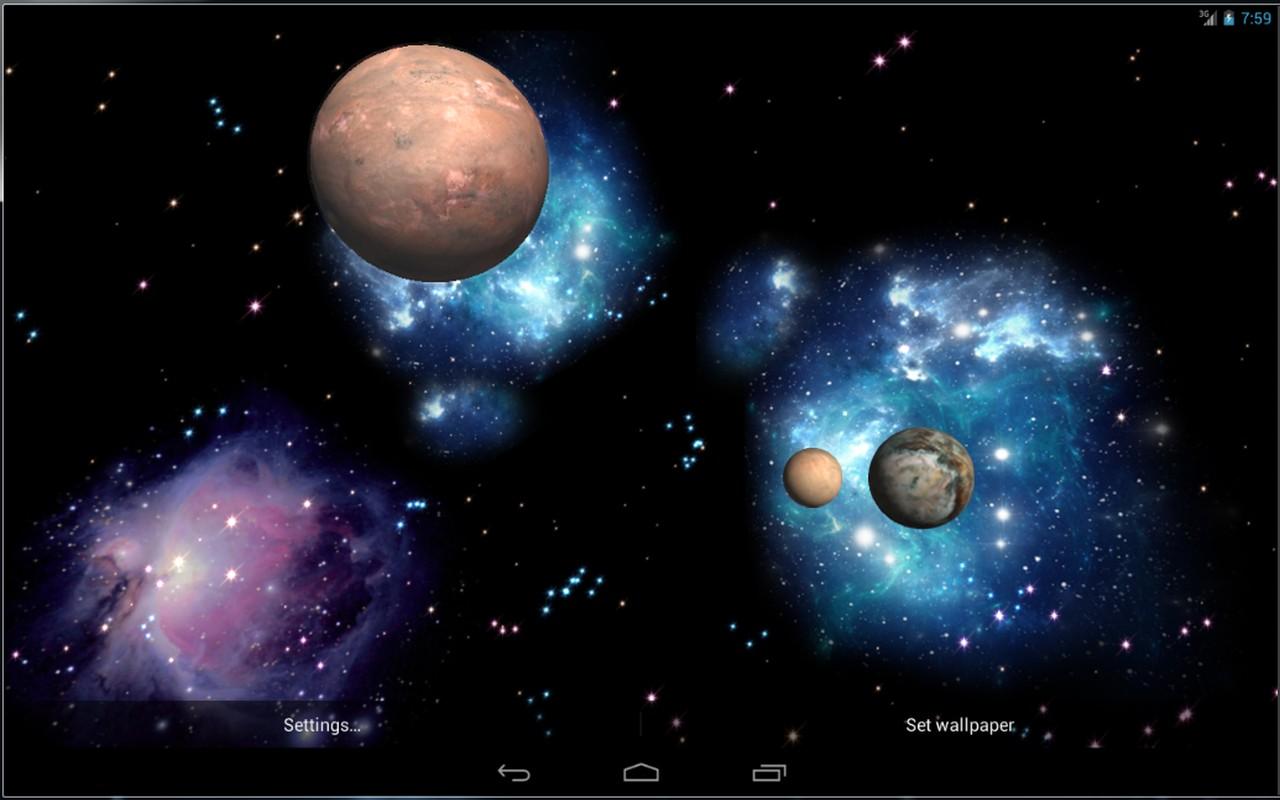 1280x800 50+] 3D Space Live Wallpaper on WallpaperSafari