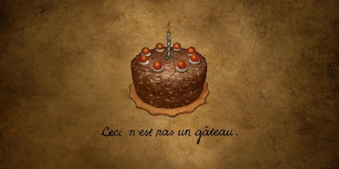 1440x900 Cake with candle illustration, Portal (game) HD wallpaper