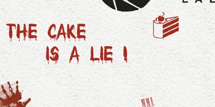 1244x700 Portal Aperture Cake Lie text wallpaper | 1920x1080 | 67798