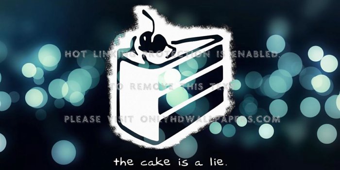 1440x900 Portal bokeh the cake