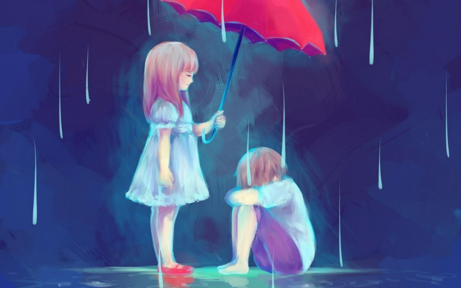 1680x1050 Anime Sad Couple Wallpapers
