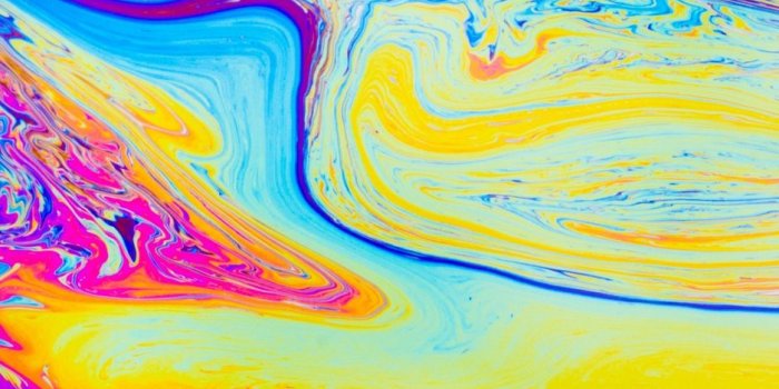 938x1668 Download wallpaper 938x1668 paint, lines, wavy, bright, colorful