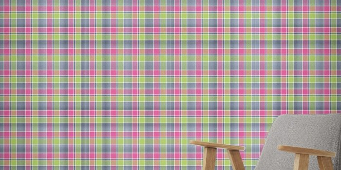 2000x2000 SPRING COLORS PLAID Wallpaper By Northern Whimsy - 24X48