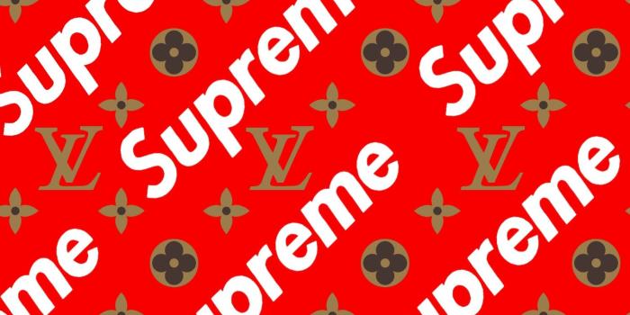 1500x1000 Louis Vuitton Supreme Red Logo - LogoDix