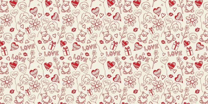 2560x1024 Download wallpaper 2560x1024 heart, background, pattern, surface