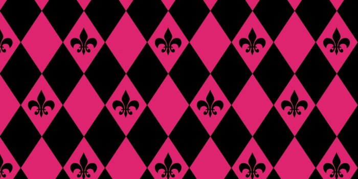 1787x1920 Fleur de lys,diamonds,hot pink,pink,black - free photo from needpix.com