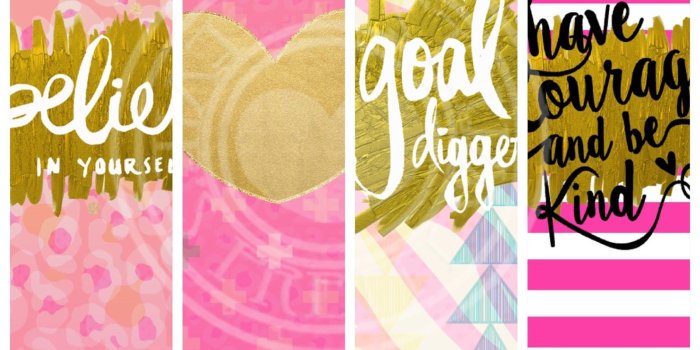 1600x1600 Pretty Walls: Positive vibes 10 piece wallpaper set