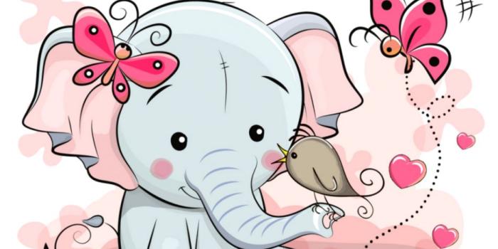 930x982 Elephant Pink Cartoon Hd Wallpaper | Opera Wallpapers