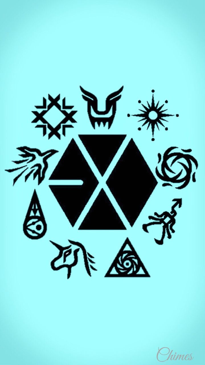 720x1280 EXO Logo Wallpapers