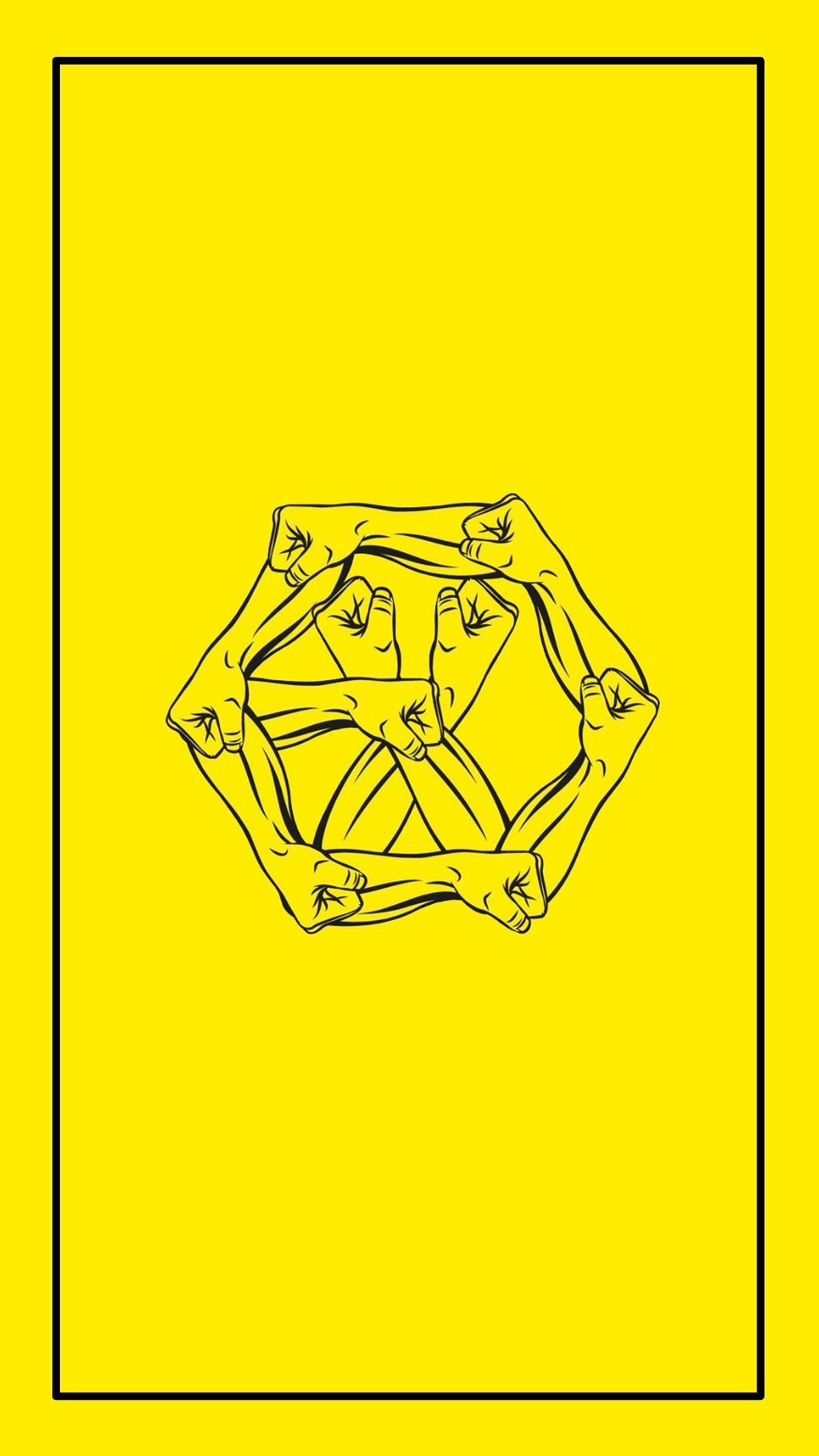 1024x1820 exo power logo wallpaper yellow xiumin suho chen chanye...