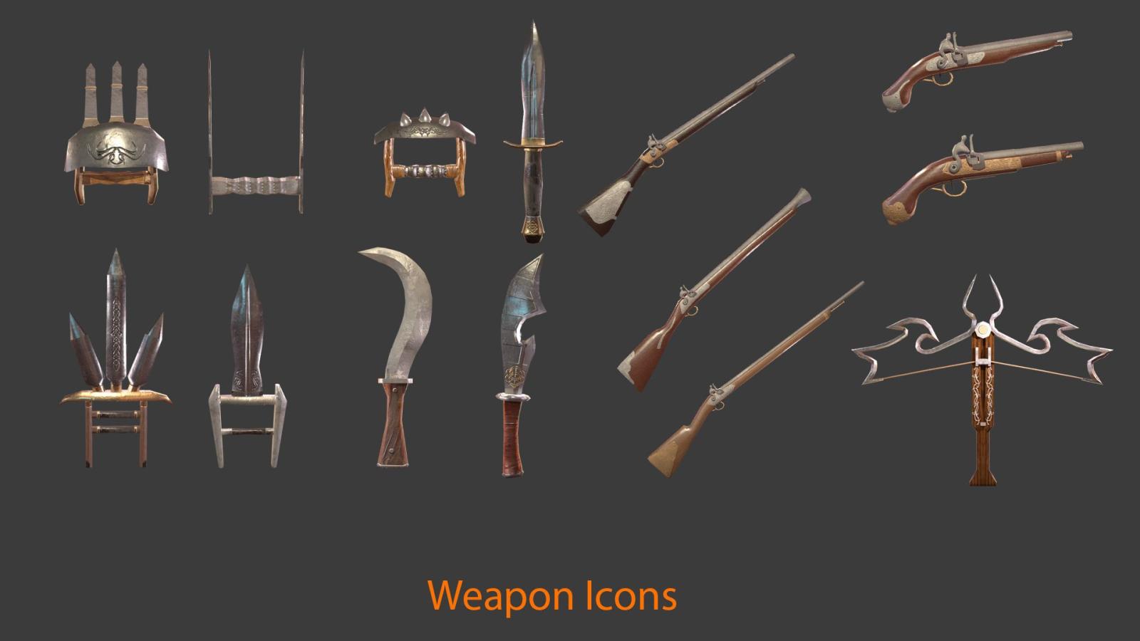 1920x1080 Fantasy Ranger Weapons by Prop Garden LLC in Weapons - UE4 Marketplace