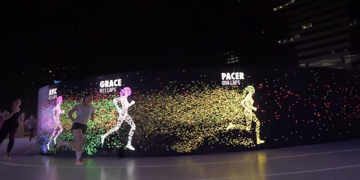 1920x1080 Nike's LED running track is lit