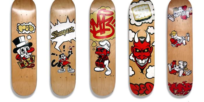 1566x966 ALL HANDS ON DECKS - Skate Deck Show: Bling Is Dead - High Rollin