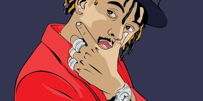 1350x1350 Rich the kid art by | paulkawira | Bleu arts in 2019 | Dope art, Lil