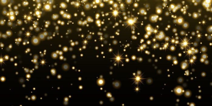 1024x1024 Gold Stardust on a black background - Custom Wallpaper