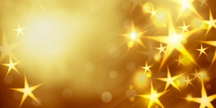 1920x1080 Golden Stars Christmas Background Picture - HD Wallpapers