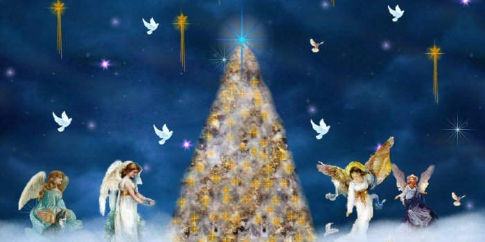 1024x768 Christmas Angel Wallpapers