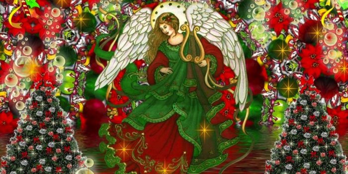 1024x768 Christmas Angel wallpaper - Angels Wallpaper (33006993) - Fanpop