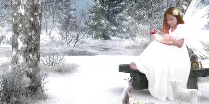 1800x1125 Free Cute Litte Christmas Angel wallpaper Wallpapers - HD Wallpapers