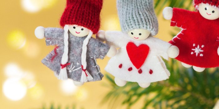 2780x2780 Download wallpaper 2780x2780 christmas, toys, branch, angels ipad