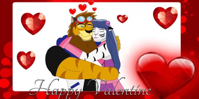 1280x698 Speedy and Emily: Valentine Wallpaper by SuperLionCharge -- Fur