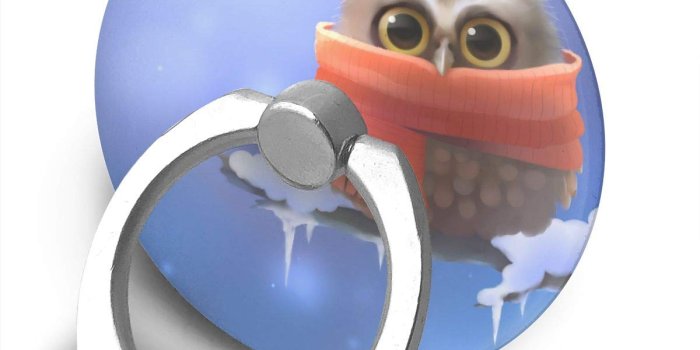 1200x1200 Amazon.com: C-Emily Cute-owl-Wallpaper Phone Ring Stand Holder 360