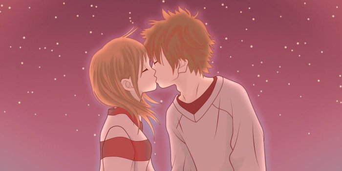 1920x1080 Cute Anime Couple Hd Photo - Cute Anime Couples Kiss (#400279) - HD