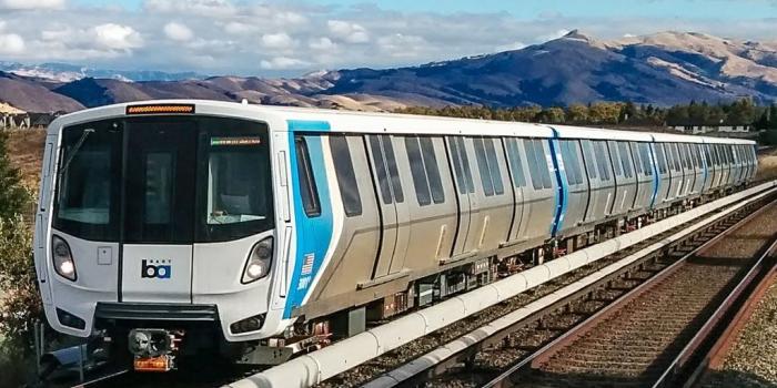 1024x768 BART Fleet of the Future train carries passengers in San Francisco