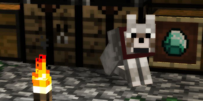 1366x768 Minecraft, Wolf Wallpapers HD / Desktop and Mobile Backgrounds
