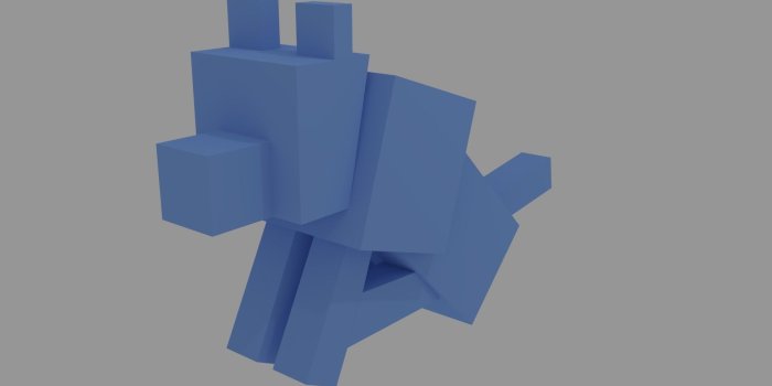 1920x1080 Free Wolf from Minecraft 3D print model | CGTrader