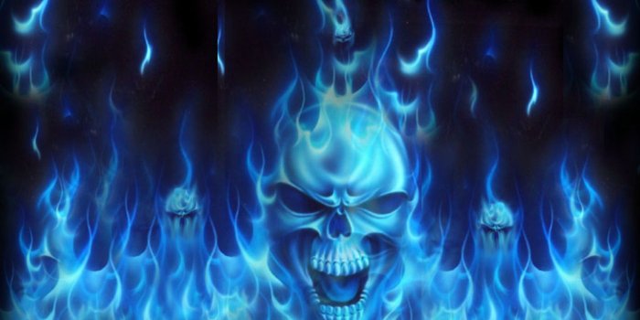 1400x1050 skull wallpaper cool - AWESOME SKULLS 