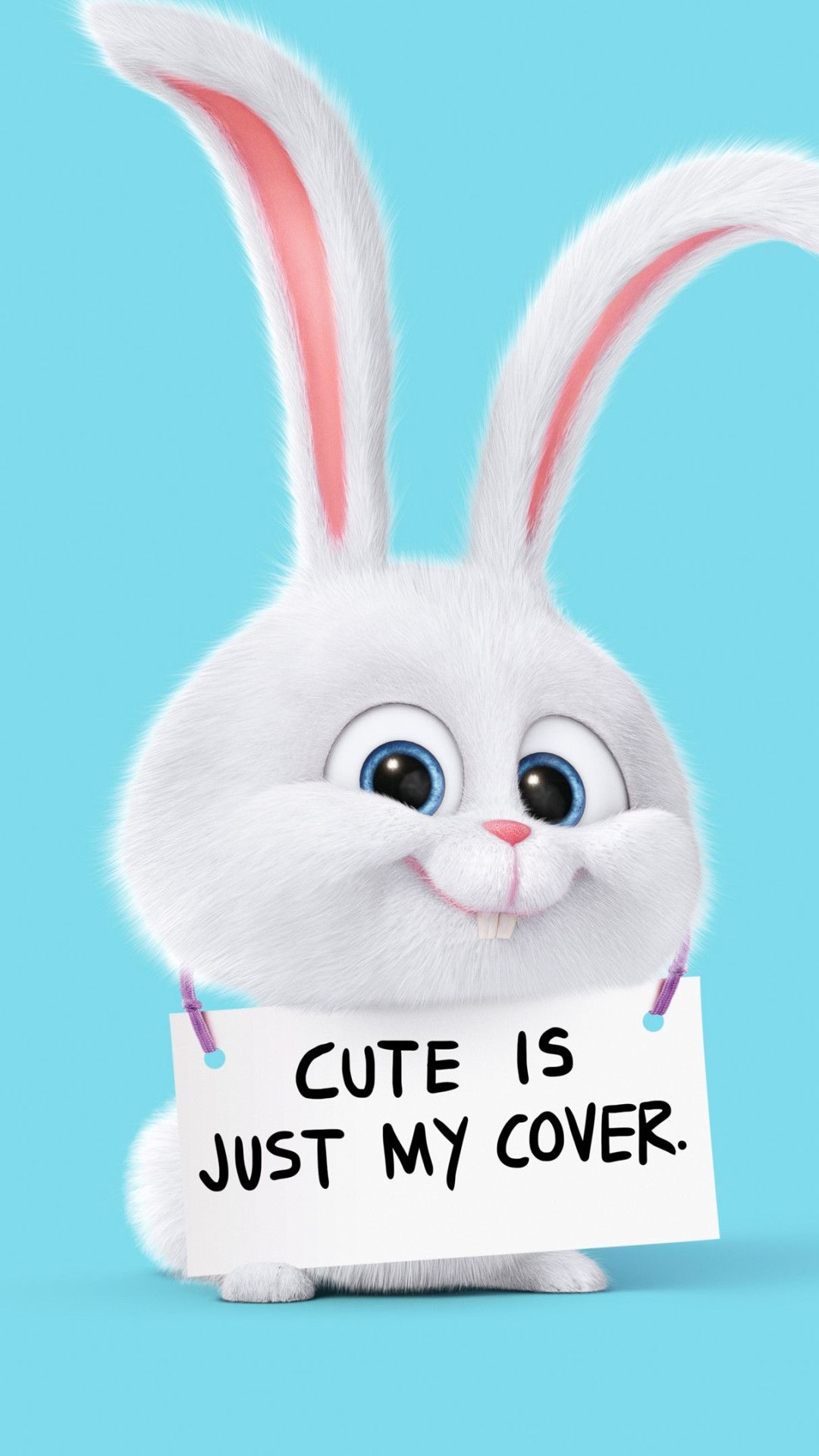 1080x1920 Cute Rabbit Is Just My Cover iPhone 6+ HD Wallpaper | | Cool