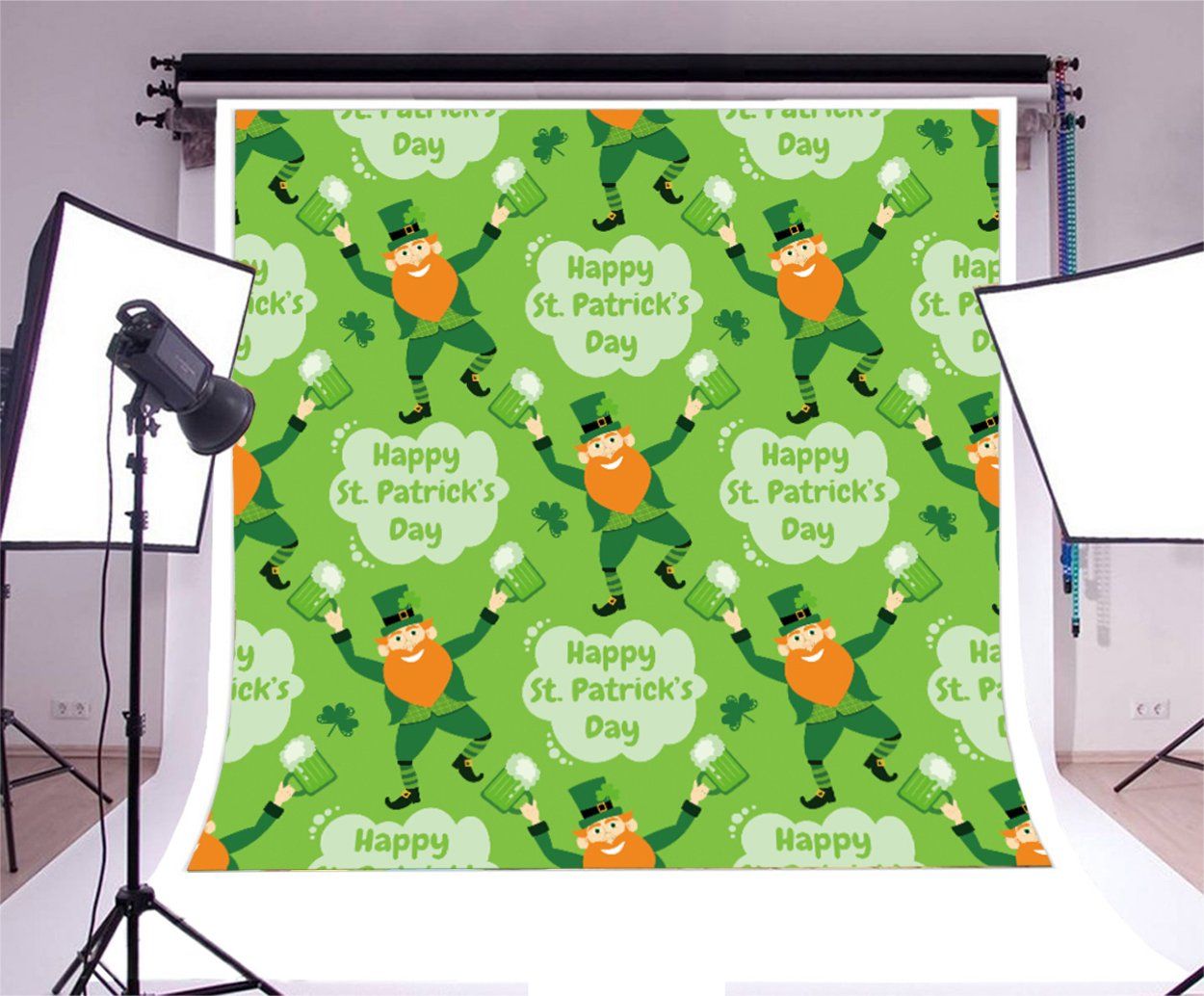 1250x1034 Amazon.com : Laeacco 6x6ft Vinyl Photography Backdrop Happy St