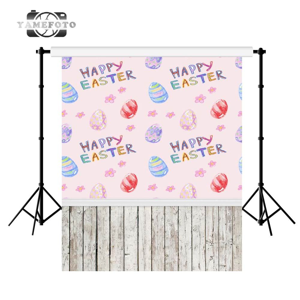 1000x1000 Cartoon Easter Eggs Pink Wallpaper Wood Floor Kids Children Happy