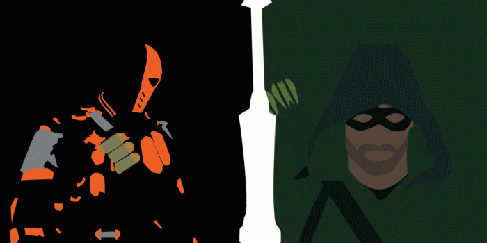 2560x1440 fan art] Did one for Flash, this is for Arrow ft. Deathstroke