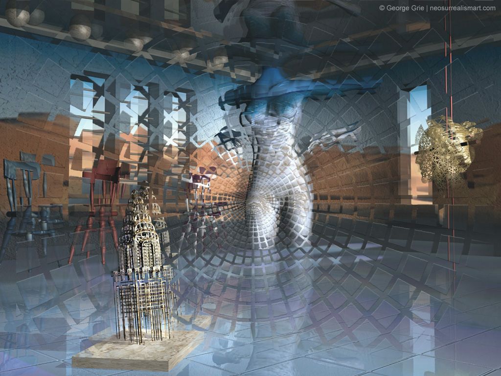 1024x768 Ultimate Trap Lodge: surreal art-print, poster, book, desktop-wallpaper