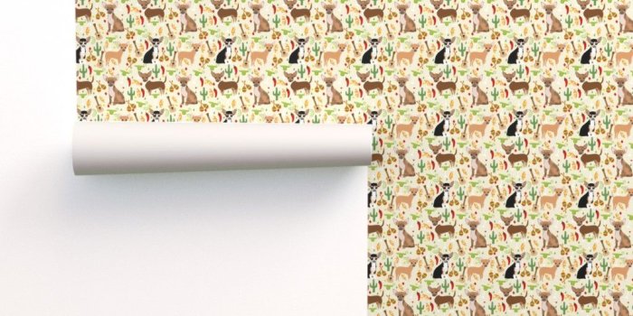 1024x1024 chihuahua fiesta fabric cute dogs and on Isobar by petfriendly