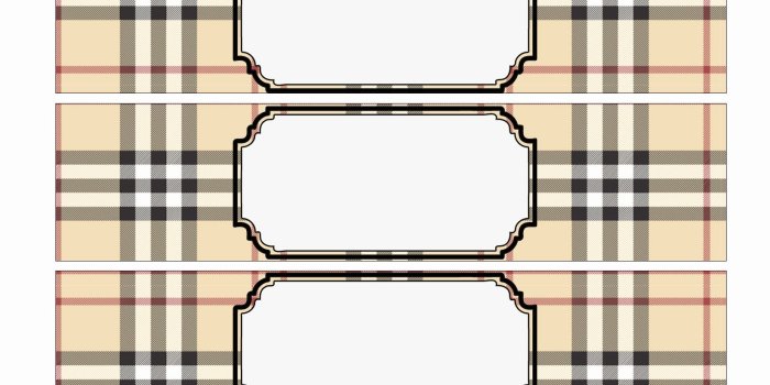 1650x1275 Blank Printable Water Bottle Labels Inspirational Burberry Inspired