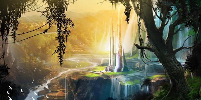 1920x1088 Valley, Funny Images, Waterfalls, Trees, View, Open,HD Abstract