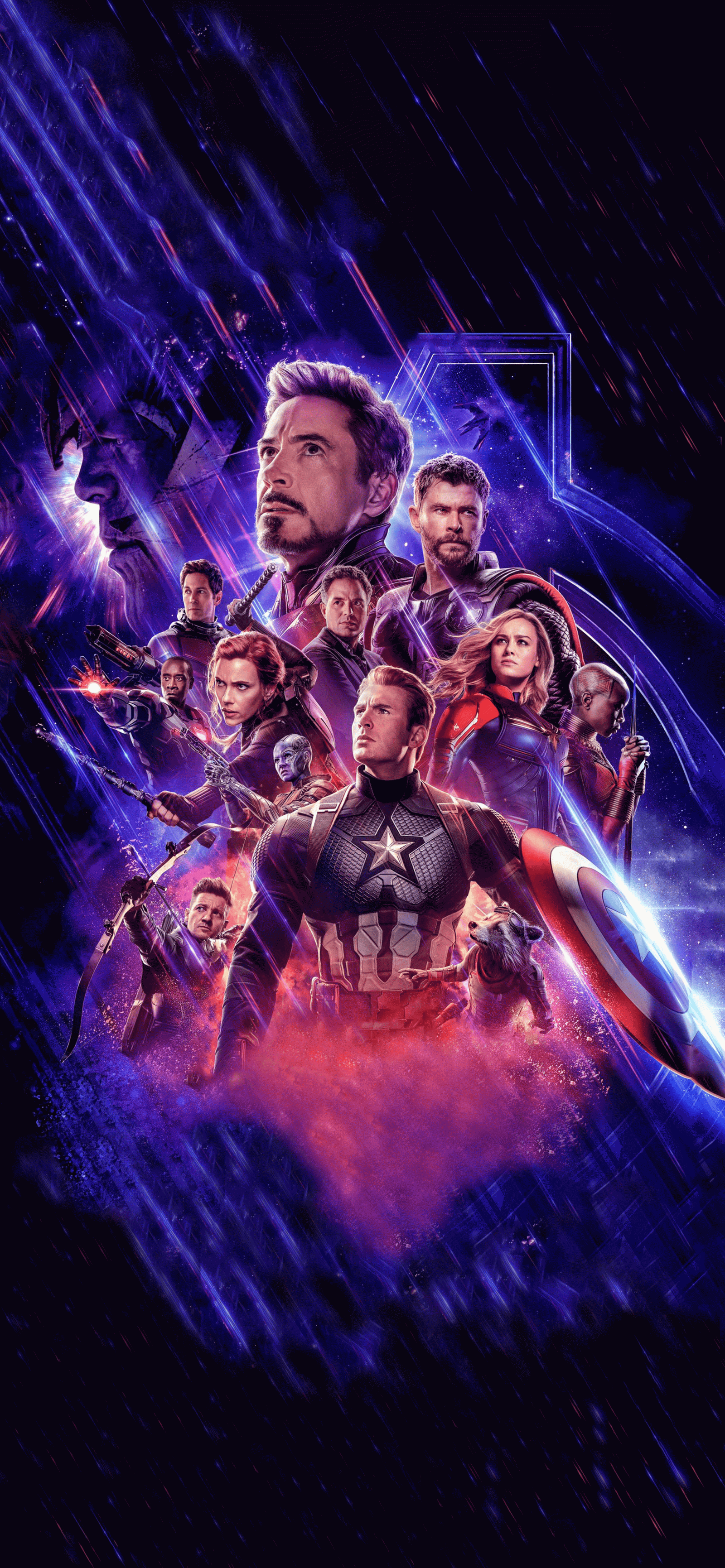 2484x5376 Avengers: Endgame Textless Phone Wallpaper : marvelstudios