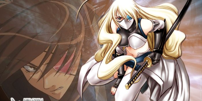 1600x1200 Juubei-chan: The Ninja Girl Wallpaper: J2:The Heart and the Spade