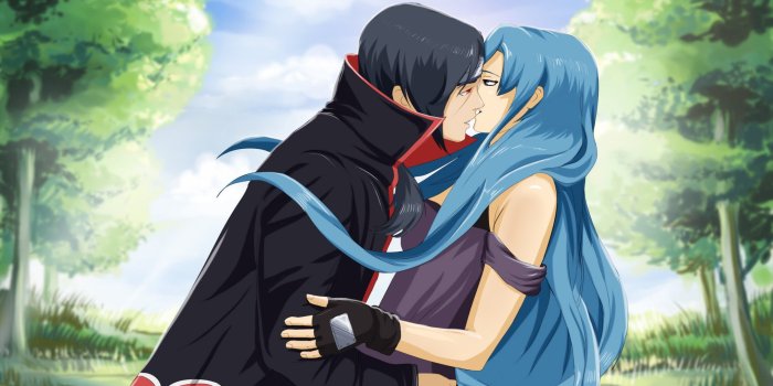 2560x1600 anime ninja girl with blue hair wallpapers | Freshwallpapers