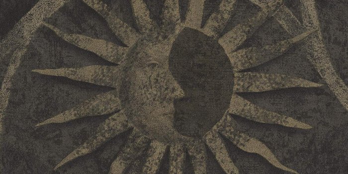 1500x1443 Vintage Dark Beige Faces on Sun Damask Scroll Grey Black Wallpaper Border  Retro Design, Roll 15' x 6.75''