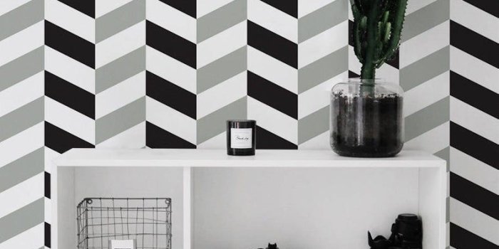 794x1191 Herringbone Wallpaper - Black and White Pattern - Removable Wallpaper -  Peel and Stick - Modern Wallpaper - Wall Decor - Wall Mural - 43