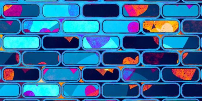 720x1280 Download 720x1280 wallpaper neon, hearts, brick wall, samsung galaxy