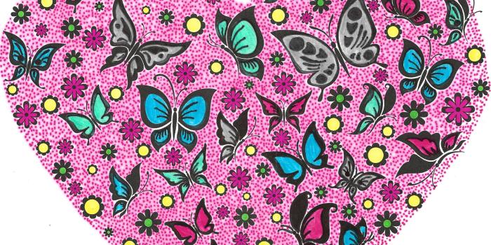 2560x1600 BUTTERFLY HEARTS HD wallpaper download