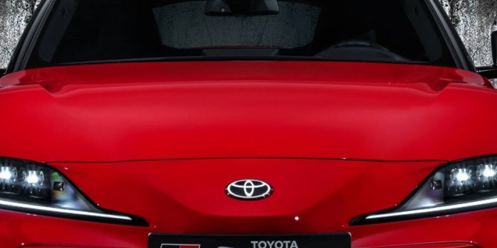 840x1336 Download 840x1336 wallpaper red, sports car, 2019 toyota gr supra