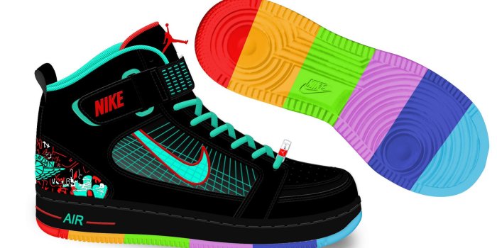 1600x966 Nike Air Jordan 6 Rings Balck Green Rainbow Colors Jordan Sport