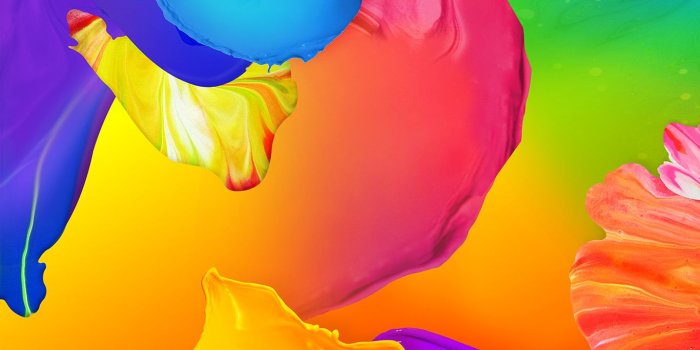 1366x768 wallpaper for desktop, laptop | vn04-rainbow-color-paint-art-ink