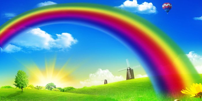 1920x1080 Beautiful Rainbow Wallpaper on MarkInternational.info